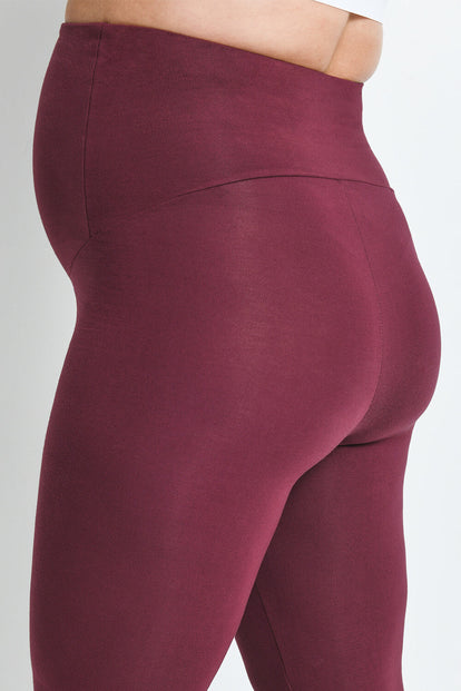 Everyday Umstandsleggings Lightweight - Burgundy