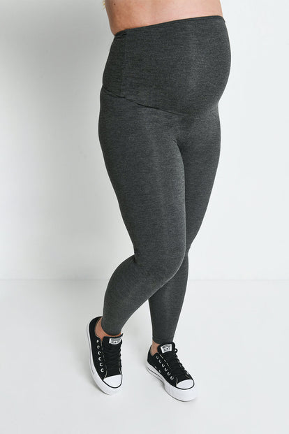 Everyday Umstandsleggings Lightweight - Dark Grey Marl