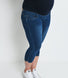 Cropped Umstandsjeggings - Dark Blue