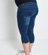 Cropped Umstandsjeggings - Dark Blue