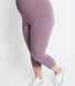 Everyday Cropped Umstandsleggings - Elderberry Purple