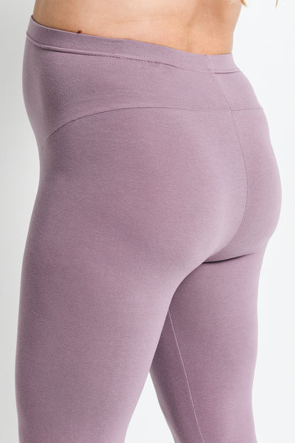 Everyday Cropped Umstandsleggings - Elderberry Purple