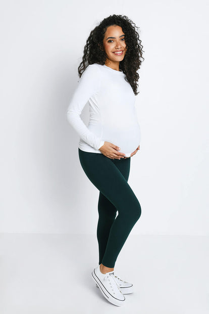 Everyday Umstandsleggings - Forest Green