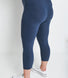 Everyday Cropped Umstandsleggings - Infinity Blue Marl