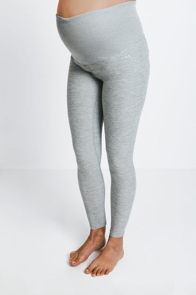 Ultimate Soft-Touch Umstandsleggings - Light Grey Marl