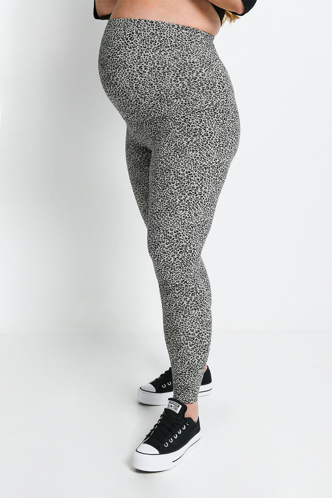 Everyday Umstandsleggings - Leopard Print