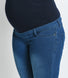 Cropped Umstandsjeggings - Mid Blue