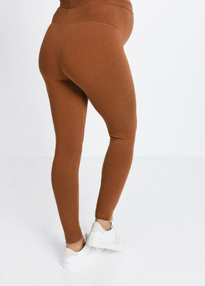 Everyday Umstandsleggings - Mocha Brown