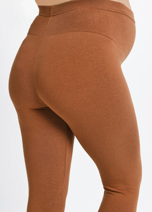 Everyday Umstandsleggings - Mocha Brown