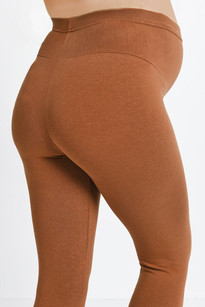 Everyday Umstandsleggings - Mocha Brown