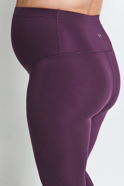 Focus 7/8 Umstandsleggings Sport - Mulberry Plum