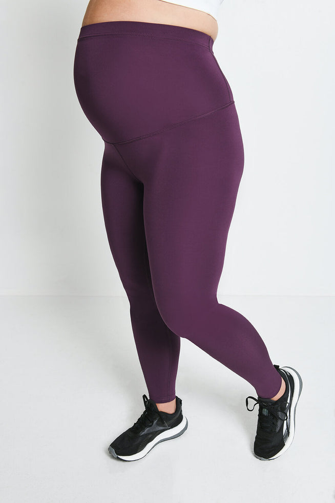 Focus Umstandsleggings Sport - Mulberry Plum