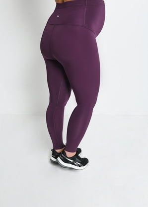 Focus Umstandsleggings Sport - Mulberry Plum