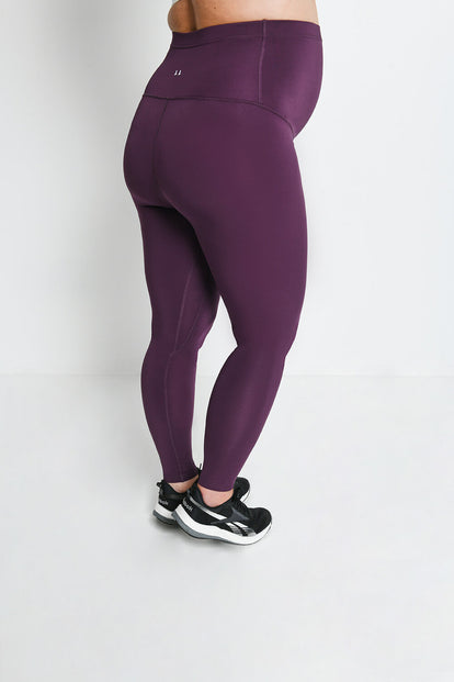 Focus Umstandsleggings Sport - Mulberry Plum