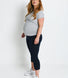 Everyday Cropped Umstandsleggings - Navy Blue