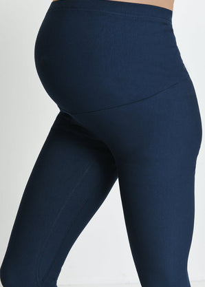 Everyday Umstandsleggings Winter High Waisted Leggings - Navy