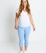 Everyday Cropped Umstandsleggings - Powder Blue