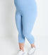 Everyday Cropped Umstandsleggings - Powder Blue