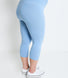 Everyday Cropped Umstandsleggings - Powder Blue