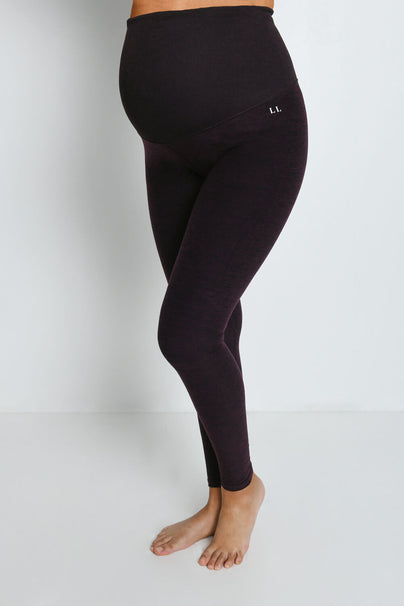 Ultimate Soft-Touch Umstandsleggings - Winter Berry Marl