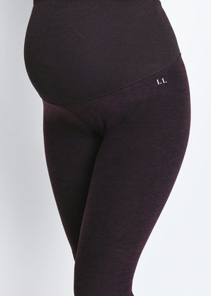 Ultimate Soft-Touch Umstandsleggings - Winter Berry Marl