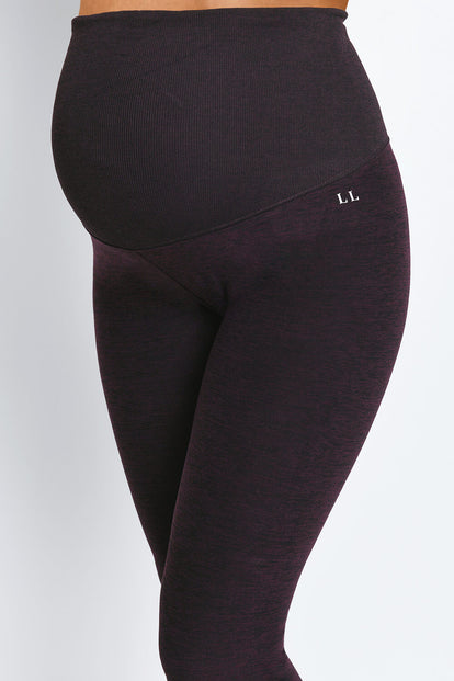 Ultimate Soft-Touch Umstandsleggings - Winter Berry Marl