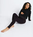 Ultimate Soft-Touch Umstandsleggings - Winter Berry Marl