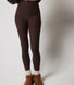 Gerippte Leggings - Espresso Brown