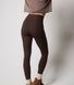 Gerippte Leggings - Espresso Brown