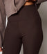 Gerippte Leggings - Espresso Brown