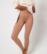 Gerippte Leggings - Cappuccino