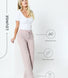 Gerippte Hose mit weitem Bein - Pink