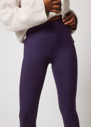 Everyday Winter High Waisted Leggings - Midnight Plum