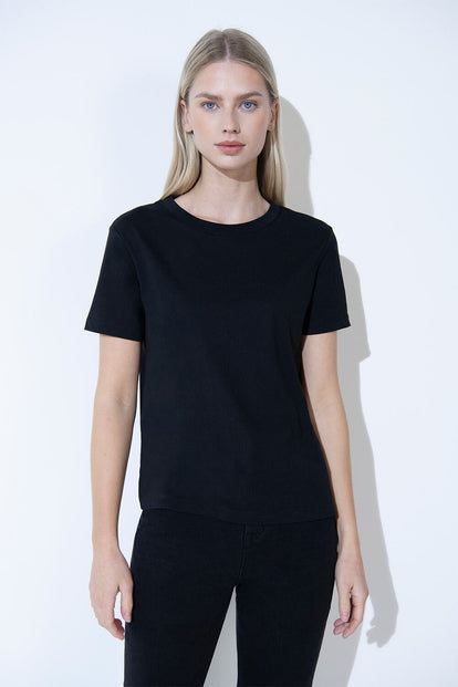 Everyday T-Shirt Curvy-Shirt - Black