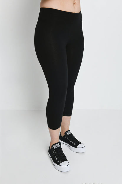 Everyday Cropped Leggings - Black