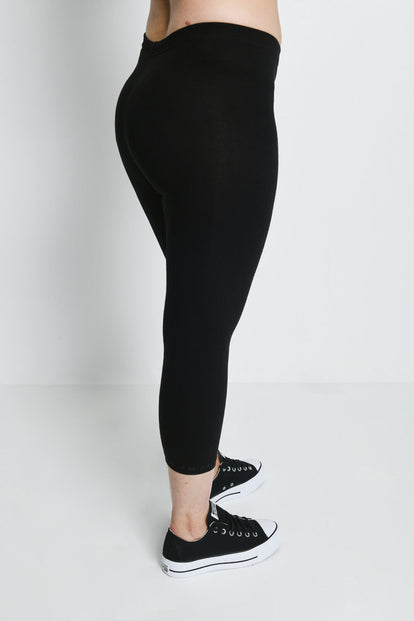 Everyday Cropped Leggings - Black