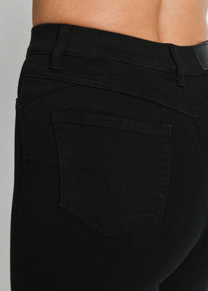 Cropped Jeggings - Schwarze