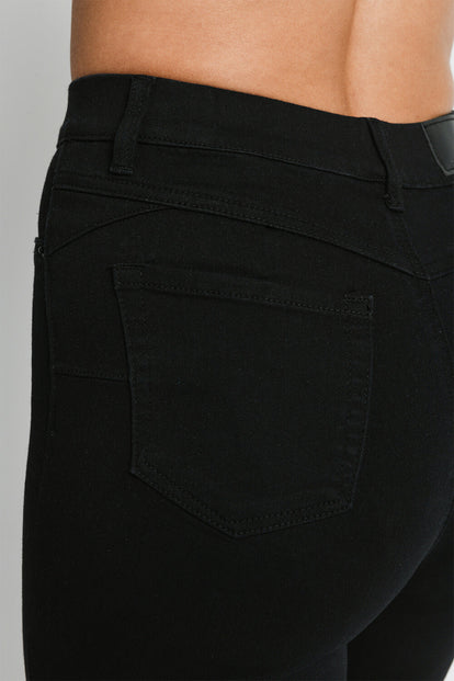 Cropped Jeggings - Schwarze