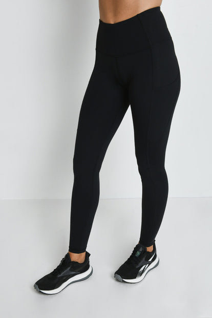 Energise High Waisted Gym Leggings - Midnight Black