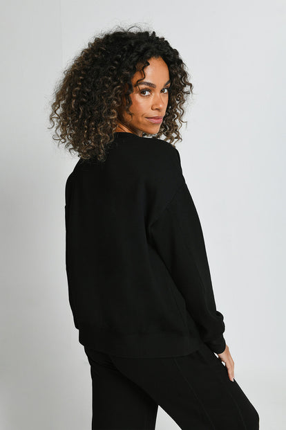 Luxus Lounge Sweatshirt - Black