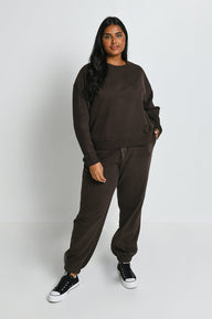 Everyday Jogginghose Komfort Curvy - Espresso Brown