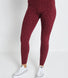 Everyday High Waisted Leggings - Burgundy Animal Print