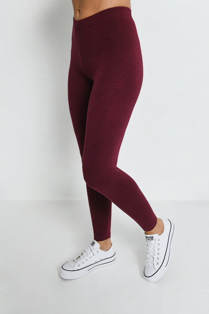 Everyday Leggings - Burgundy