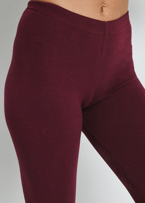 Everyday Leggings - Burgundy