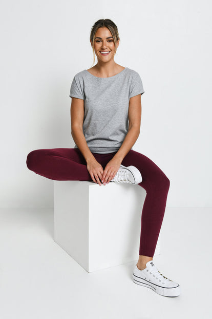 Everyday Leggings - Burgundy