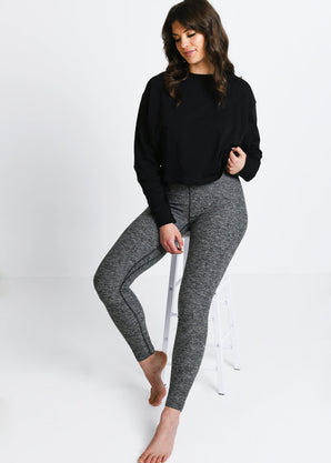 Ultimate Soft-Touch High Waisted Leggings - Dark Grey Marl