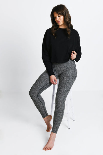 Ultimate Soft-Touch High Waisted Leggings - Dark Grey Marl