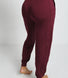 Luxus Lounge Jogginghose - Dark Cherry