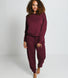 Luxus Lounge Sweatshirt - Dunkelkirschfarbenes