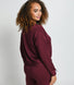 Luxus Lounge Sweatshirt - Dunkelkirschfarbenes